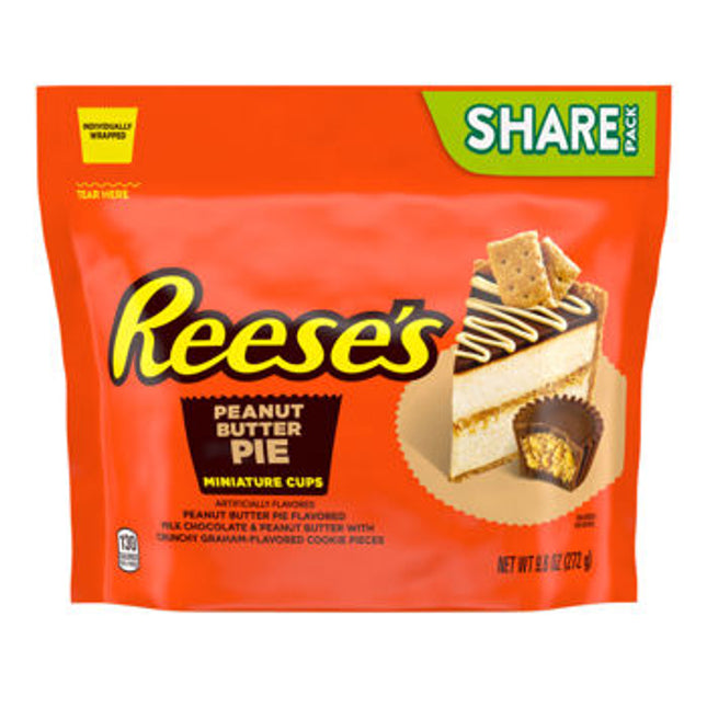 Reese's Peanut Butter Pie Miniature Cups Share Pack Stand Up Bag 9.6oz 8ct