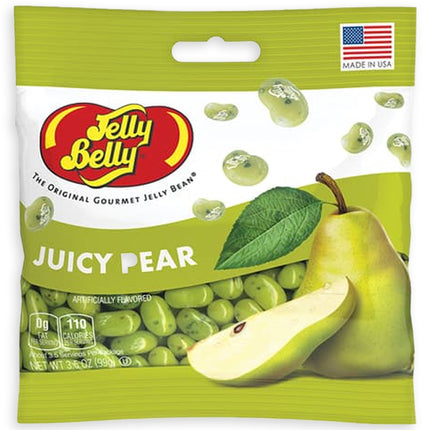 JELLY BELLY PEG BAG - JUICY PEAR 3.5oz 12ct