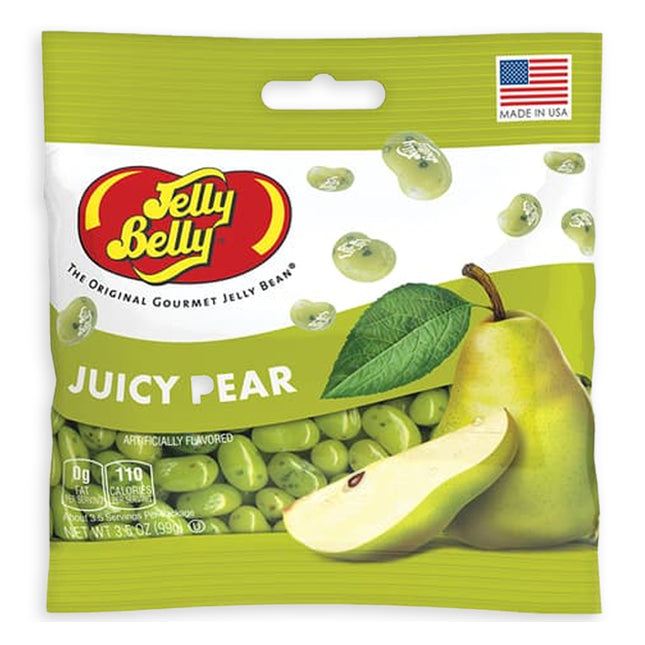 JELLY BELLY PEG BAG - JUICY PEAR 3.5oz 12ct