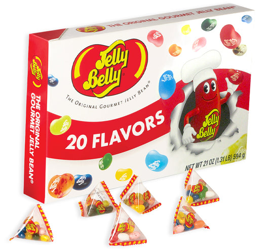 Jelly Belly Jumbo Box in Display (75 bags) 20 Flavors 1.31lb 6ct