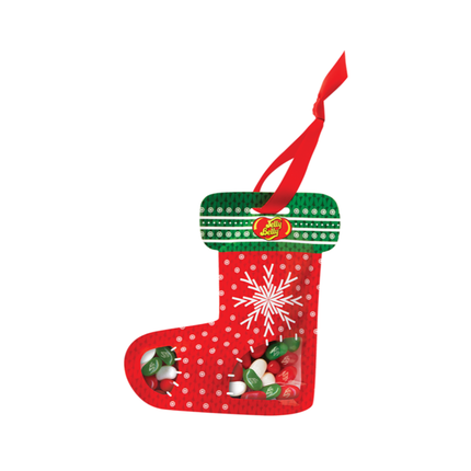 Jelly Belly Christmas Stocking Pouch Bag 5.5oz 24ct
