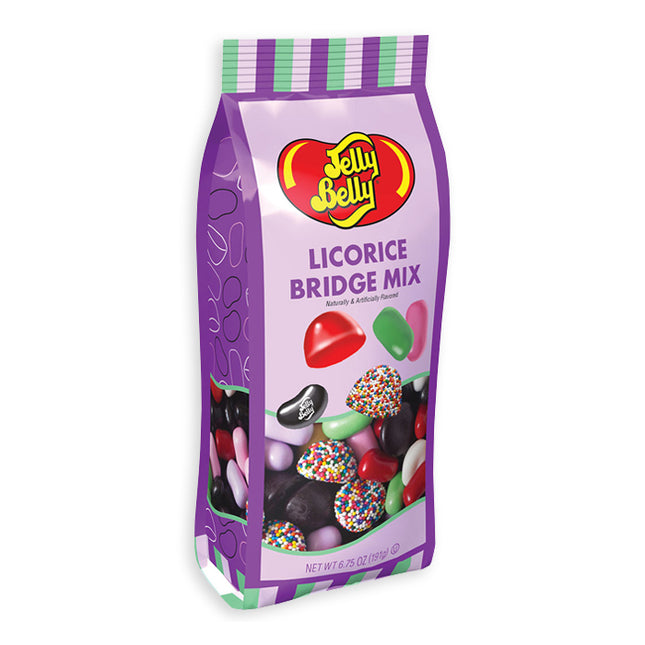 Jelly Belly Licorice Bridge Mix Peg Bag 6.75oz 12ct