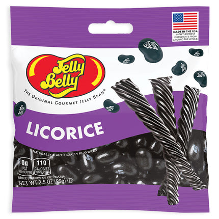 Jelly Belly Licorice Peg Bag 3.5oz 12ct