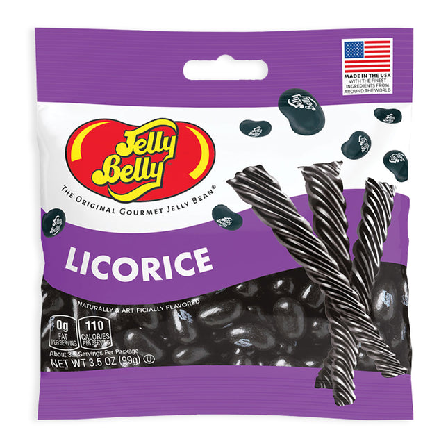 Jelly Belly Licorice Peg Bag 3.5oz 12ct
