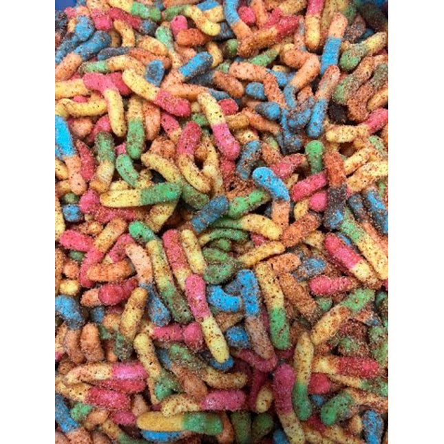 Chili Chamoy Mini Sour Neon Worms 20lb