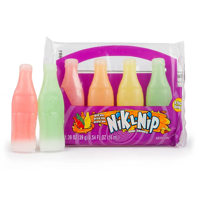 American Nik L Nips Wax Bottle Drinks 4 pack 18ct