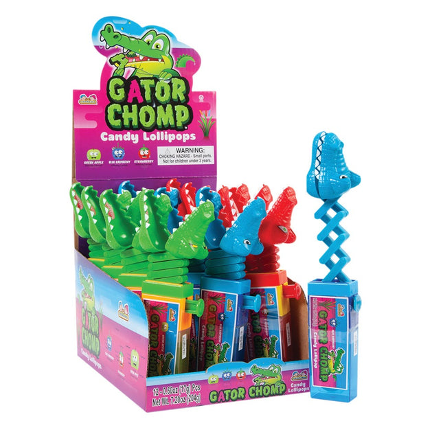 Kidsmania Gator Chomp Lollipops 12ct