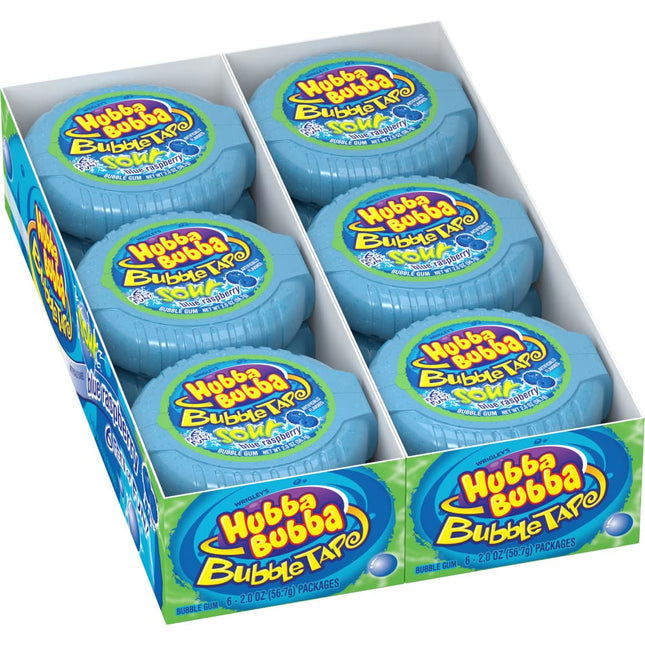 Hubba Bubba Bubble Tape Sour Blue Raspberry 12ct