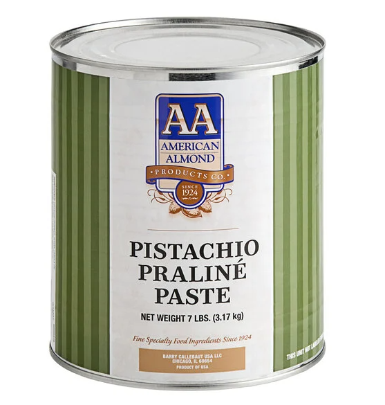Barry Callebaut Pistachio Praline Paste 7lb Can