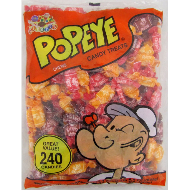 Alberts Popeye's Fruit Chews 240ct bag