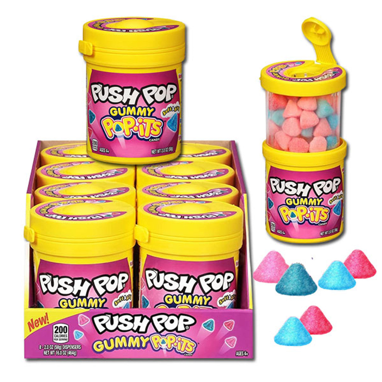 Push Pop Gummy Pop candy 8 ct per box