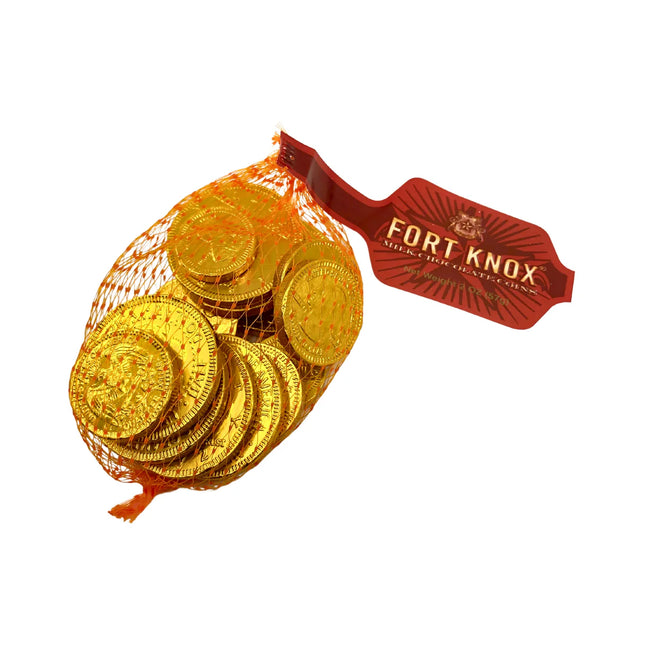 Fort Knox Chocolate U.S. Gold Coins 1.5oz Mesh Bag 18ct