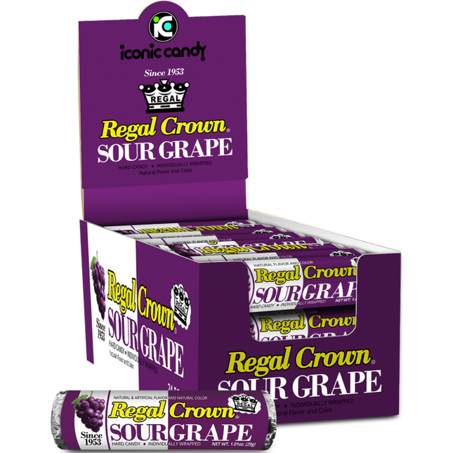 Iconic Regal Crown Sour Grape Rolls 24ct