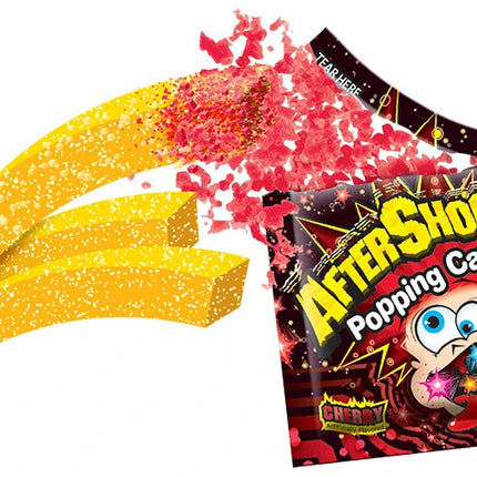 Foreign Candy Company Aftershocks Gummy Fries With Popping Candy Dip 48ct Clip Strip