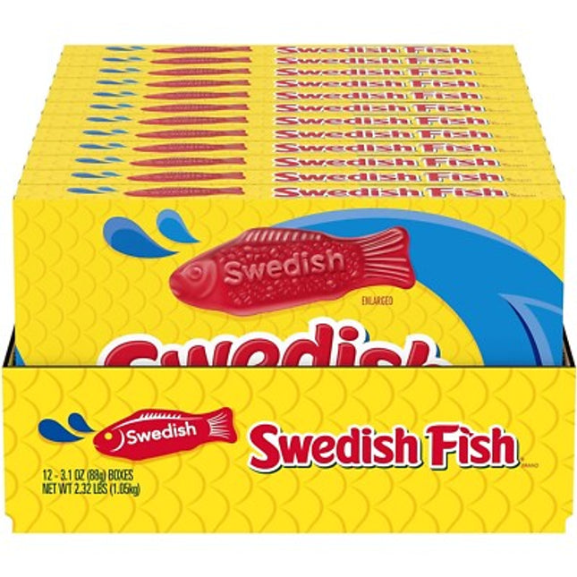 Red Swedish Fish Original 3.1oz Theater Box 12ct