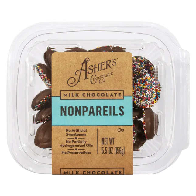 Special Order 1 week Asher Milk Nonpareils 5.5oz 15ct Freshpacks