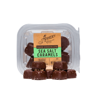 Special Order 1 week Asher Dark Caramels Sea Salt 6.5oz 12ct Freshpacks