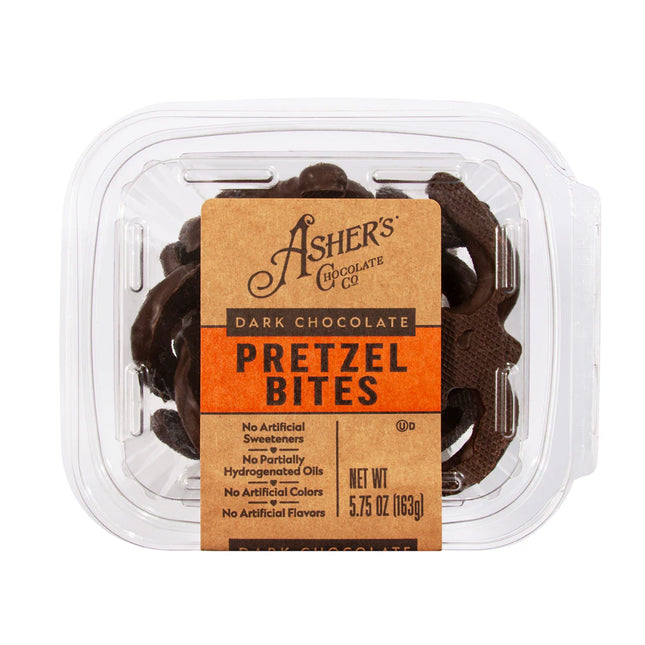 Special Order 1 week Asher Dark Pretzel Bites 5.75oz 9ct Freshpacks