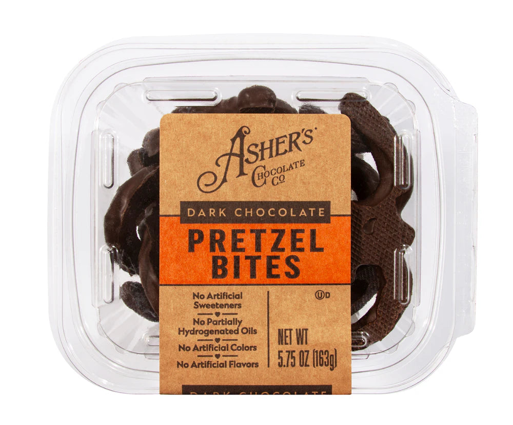 Special Order 1 week Asher Dark Pretzel Bites 5.75oz 9ct Freshpacks