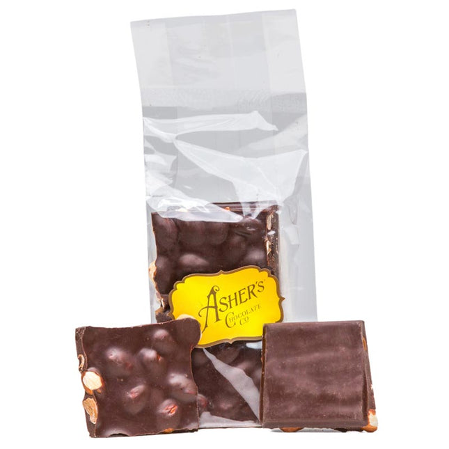 Special Order 1 week Asher Dark Almond Bark 4oz Cello Bags 12ct