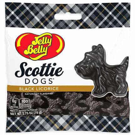 Jelly Belly Scottie Dogs Black Licorice 2.75oz 12ct