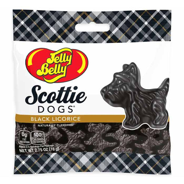 Jelly Belly Scottie Dogs Black Licorice 2.75oz 12ct