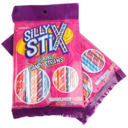 World Peg Bag Silly Stix Straws 2.75 oz 24ct
