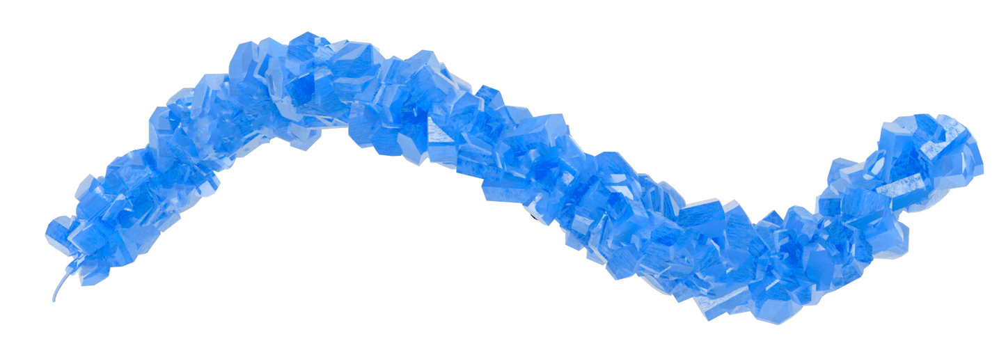 Roses Confection Rock Candy Blue Raspberry  5lbs