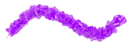 Roses Confections Rock Candy Strings Grape 5lbs