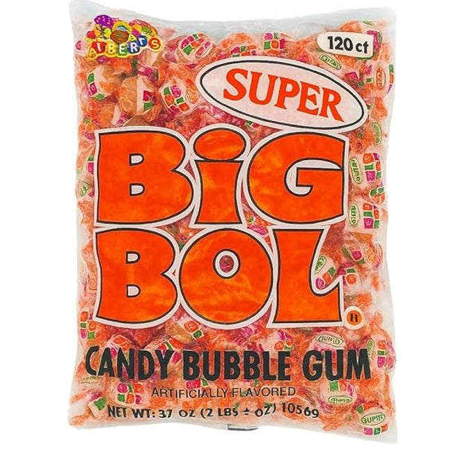 Alberts Super Big Bol Gum 120pc Bag