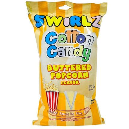 Taste of Nature Buttered Popcorn Swirlz Cotton Candy 3.1oz 12ct