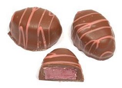 Asher Milk Chocolate Raspberry Creams With Pink String 6lbs