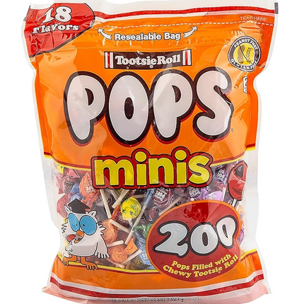 Tootsie Roll Pop Minis 200ct Bag