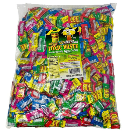 Toxic Waste Sour Candy 1000 Piece Bag