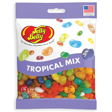 Jelly Belly Tropical Mix Large peg bag 7oz 12ct