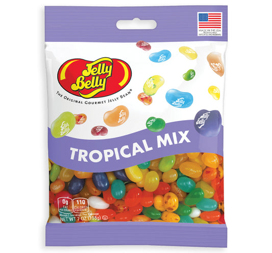 Jelly Belly Tropical Mix Large peg bag 7oz 12ct