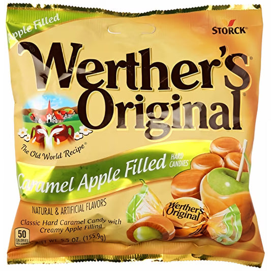 Werther's Peg Bag Original Caramel Apple 5.5oz 12ct