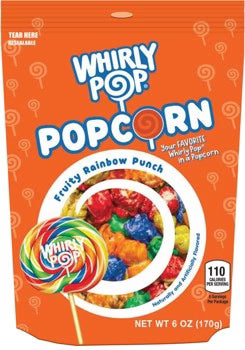 A&B Whirly Pop Fruity Rainbow Punch Popcorn Bag 6oz 6ct