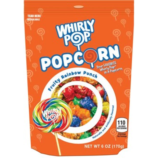 A&B Whirly Pop Fruity Rainbow Punch Popcorn Bag 6oz 6ct