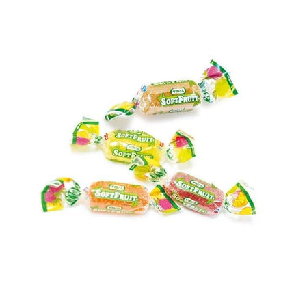 Vidal Assorted Soft Fruit Jelly Candy Wrapped 2.2 lb Bag - Royal Wholesale