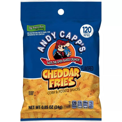 Andy Capps Un-priced Cheddar Fries .85oz 72ct - Royal Wholesale