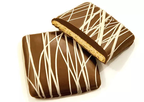 Ashers Milk Chocolate Graham Crackers with White String 5lb - Royal Wholesale