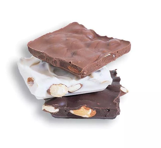 Asher Sugar Free Dark Almond Bark 6lb - Royal Wholesale