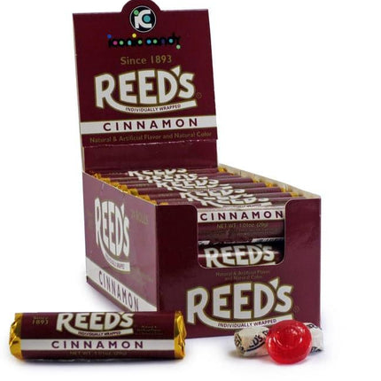 Iconic Reed's Cinnamon Hard Candy Rolls 24ct - Royal Wholesale