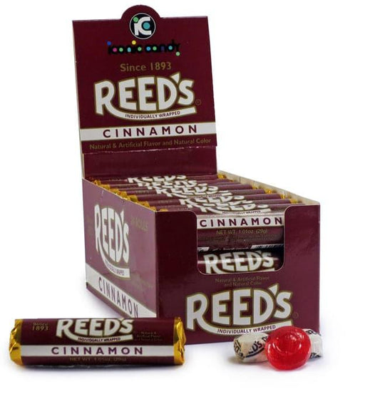 Iconic Reed's Cinnamon Hard Candy Rolls 24ct - Royal Wholesale