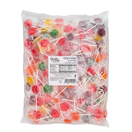 Quality Candy Assorted Lollipops 288ct 4lb
