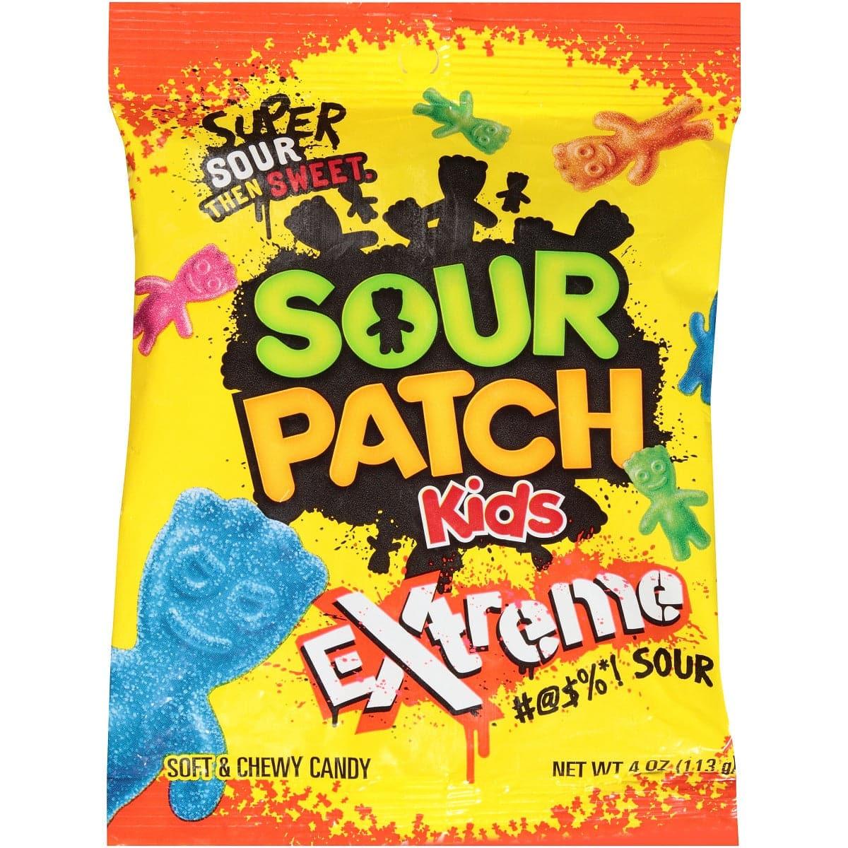 Sour Patch Kids Extreme Sour Soft & Chewy Candy 12 - 4 oz Bags