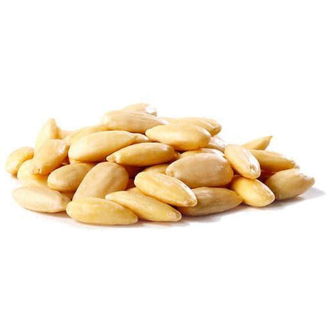 Raw Blanched Almonds Whole 25lb - Royal Wholesale