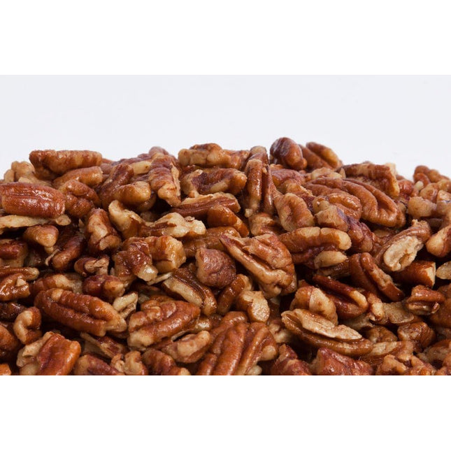Roasted Salted Standard Pecan Pieces 25lb - Royal Wholesale