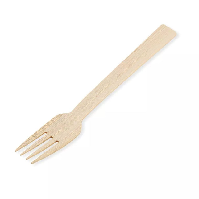 Bamboo Fork 169mm 100pcs 50 packs 5K carton - Royal Wholesale
